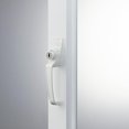 thumbnail image 3 of Ideal Security 12W Push Button Storm Door and Screen Door Handle with Key Lock and Storm Door Latch, White, 3 of 6