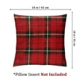 thumbnail image 4 of PIKWEEK  Christmas Scottish Tartan Plaid Throw Pillow Covers Farmhouse Classic Decorative Square Cushion Cases for Home Decor Sofa Couch  , Various Sizes, Set of 2 White, 4 of 7