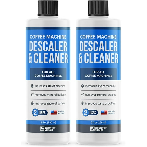 Universal Descaling Solution for Keurig Breville Nespresso & Delonghi (4 Uses) | Coffee Machine Descaler Cleaner | Liquid to Descale Automatic Coffee Makers & Espresso Machines
