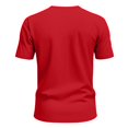 thumbnail image 4 of kamemir Shirts for Men Men's Muscle Slim T Shirts Crewneck Longline T-Shirt Gym Workout Athletic Shirt Tees with Button Red,2XL, 4 of 6