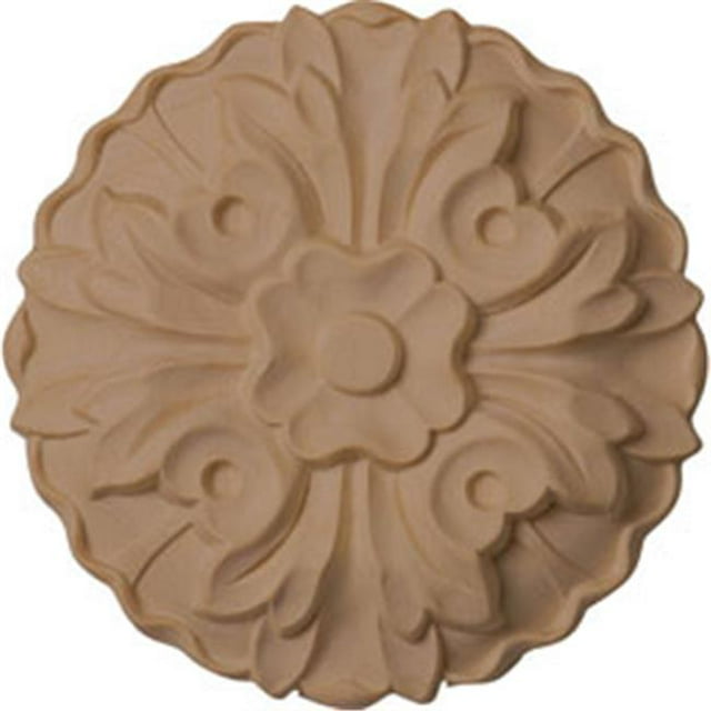 Ekena Millwork ROS03X03KECH 3,62 Po x 3,62 Po H x 0,68 Po Rosette- Cerise- Accent Architectural