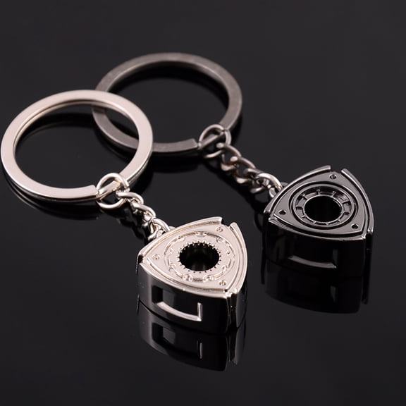 Naierhg Durable Zinc Alloy Men Car Key Ring Rotary Engine Charm Pendant Key Chain Gift