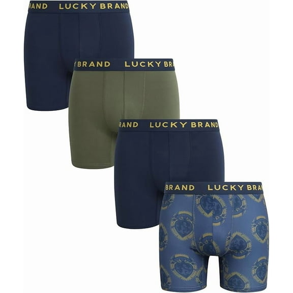 LUCKY BRAND BOXER X4 - 243 SPADES - MEDIUM - MEN BRIEF UNDERWEAR PACK P504