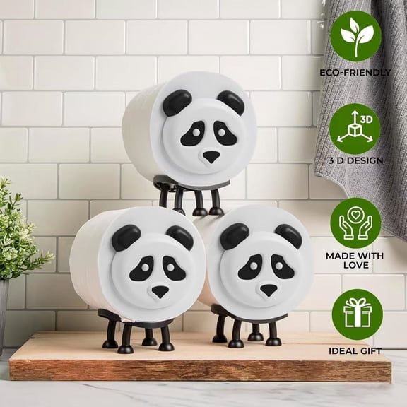 SunRoad Toilet Paper Holder Funny Animal Design Easy to Install Novelty Freestanding Bathroom Tissue Paper Roll Storage Rack