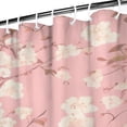 thumbnail image 3 of Waterproof Pink Floral Shower Curtain 72x72 Inch Boho Style Polyester Unique Shower Curtain for Bathroom Hotel Home Decor with 12 Plastic Hooks, 3 of 5