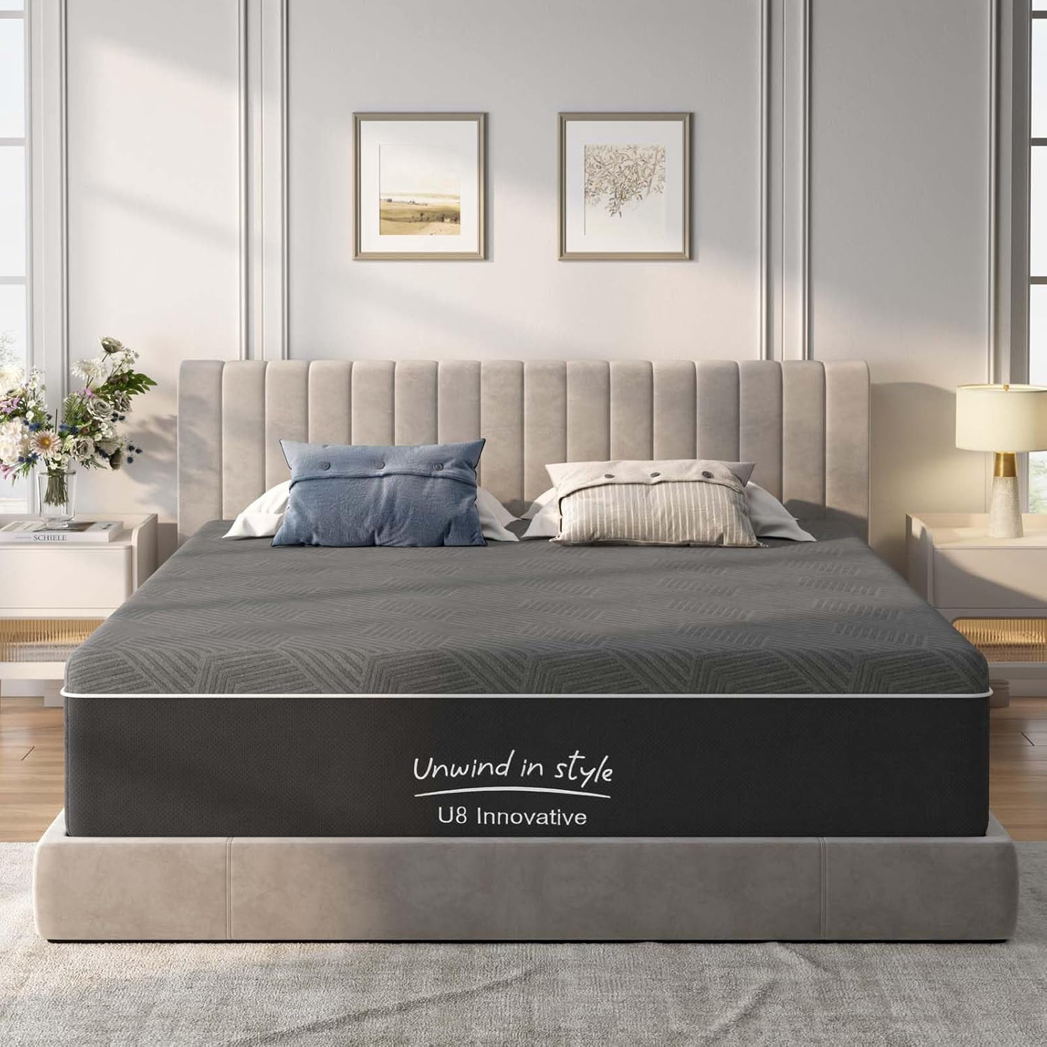 King Size Mattress, 12 Inch Gel Memory Foam Mattress in a Box with Breathable Removable Cover, Fiberglass Free, Pressure Relief, Medium Firm Mattress, CertiPUR-US Certified, 80"*76" (12 Inch, King)