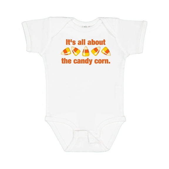 Inktastic All About The Candy Corn Boys or Girls Baby Bodysuit