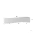 thumbnail image 2 of Aukfa Modern Floating TV Stand for TVs up to 70" W/LED Light & Power Outlet,Wall Mounted,white, 2 of 8