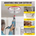 40200mm 40300mm Adjustable Steel Hole Saw Cutter Kit W/ Shield Hole