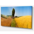 thumbnail image 2 of Tuscany Wheat Field Hill Panorama - Landscape Artwork Canvas, 2 of 3
