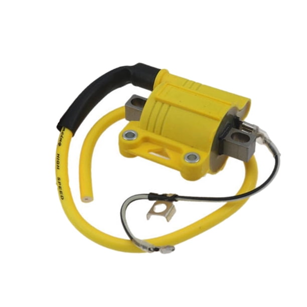 Bobina de encendido para motocicleta de 2/4 tiempos, fácil instalación, piezas de motor premium amarillo