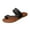 Black, variant on Flat Slide Sandals for Women Toe Ring Summer Beach Flip Flops Casual Walking Footbed Slippers