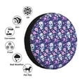 thumbnail image 2 of Kdxio Skull Purple Flower for Tire Cover Wheel Protectors Tyre Covers Weatherproof Wheel Covers Universal Fit for Trailer Rv SUV Truck Camper Travel Trailers 16 inch, 2 of 5