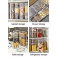 thumbnail image 4 of mtvxesu Cereal Containers Storage, Airtight Food Storage Containers Set Plastic Kitchen Pantry Containers with Lids Clear Storage Containers for Cereal, Flour, Pasta, Sugar, Snack, 4 of 11