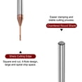 thumbnail image 4 of 2uds Cuadrado Nariz Extremo Molino 4mm Vástago 1mm x 10mm AlTiSin Recubierto Sólido Carburo 4 Flautas Extra Largo Fresado para Inoxidable Acero Aleación Endurecido Acero, 4 of 6