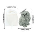 thumbnail image 3 of AuroraX White Scented Candles Decorative Owl-Sculpted Fall Natural Wax Aromatherapy Candles with Cotton Wicks,Birthday Party Decor, 3 of 6
