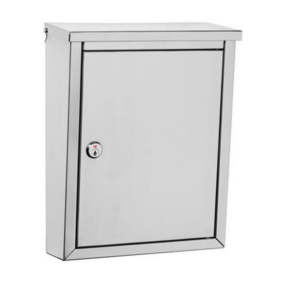 Architectural Mailboxes Regent Locking Wall Mount Medium Mailbox - Stainless Steel