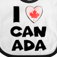 thumbnail image 4 of Inktastic I Love Canada Heart with Maple Leaf Boys or Girls Baby Bib, 4 of 4