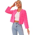 thumbnail image 1 of Abrigo mullido de piel sintétisin cuello chaquerecortacálide invierno pamujer RoCaliente S, 1 of 6