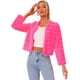 thumbnail image 1 of Abrigo mullido de piel sintétisin cuello chaquerecortacálide invierno pamujer RoCaliente S, 1 of 6