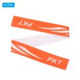 thumbnail image 3 of Unique Bargains 9.8'x0.7' Badminton Racket Head PU Protector Sticker Racquet Guard Tape, Orange 4 Pack, 3 of 6