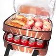 thumbnail image 5 of Independence Day Double Layered Insulated Lunch Bag with Two Compartments, Large Capacity, Handheld Portable Lunch Bag for Refrigerated Meals - 7.1x11.4x16.1 Inches, 5 of 6
