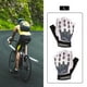 thumbnail image 5 of Guantes de ciclismo para hombre y mujer, guantes de medio dedo para bicicleta de montaña y carretera. Blanco L, 5 of 8