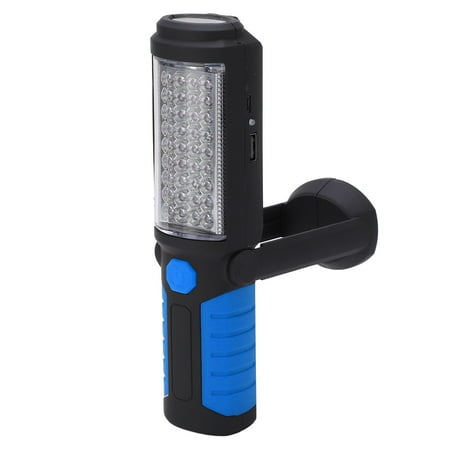 

2 In 1 Function Work Lamp LED Work Light Torch Plastic Shell 180 Degree Rotating With Magnetic Stand For Equipment Repairs Blue