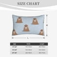 thumbnail image 4 of Sikiie Playful Walrus Wonders Print Plush Pillow Cover, Wrinkle-proof and Stain-resistant Pillow Protector without Pillow Core, Home Decoration-20"x30", 4 of 6
