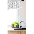thumbnail image 3 of Ambesonne Polar Bear Window Valance, Tribal Design with Antarctic Wildlife Elements Arrows Poly Effect, Curtain Valance for Kitchen Bedroom Decor with Rod Pocket, 54" X 18", Black and White, 3 of 3
