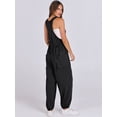 thumbnail image 4 of ANRABESS Harem Jumpsuit for Women Sleeveless Baggy Overalls Romper with Pockets, Drawstring Loose Summer One Piece Outfit Size M, 4 of 8