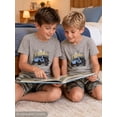 thumbnail image 7 of Beezizac Boys Summer Pajama Set, 2-Piece Jeep Camo PJs‌ - Short Sleeves & Shorts Soft Sleepwear Size 10, 7 of 7