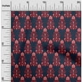 thumbnail image 1 of oneOone Polyester Lycra Fabric Floral Ikat Print Sewing Fabric BTY 56 Inch Wide, 1 of 4