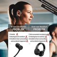 thumbnail image 2 of Auriculares deportivos inalámbricos de oído abierto, auriculares Bluetooth 5.0 a prueba de sudor con micrófono para deportes, correr, conducir, ciclismo, senderismo, interior y exterior (gris) brillar Electrónica, 2 of 5