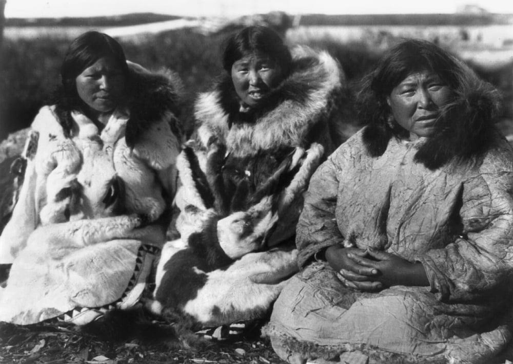 Alaska Eskimos C1929 Nthree Selawik Women Selawik Alaska Photographed ...