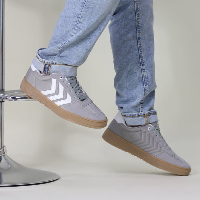 Tenis con cordones Exterior Textil color Gris Para Hombre