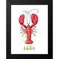 thumbnail image 2 of Pinto, Patricia 19x24 Black Modern Framed Museum Art Print Titled - Red Lobster, 2 of 5