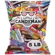 CANDYMAN (5 LBS) Chocolate Candy Bundle with Mixed Fun and Mini Sized Individually Wrapped Treats