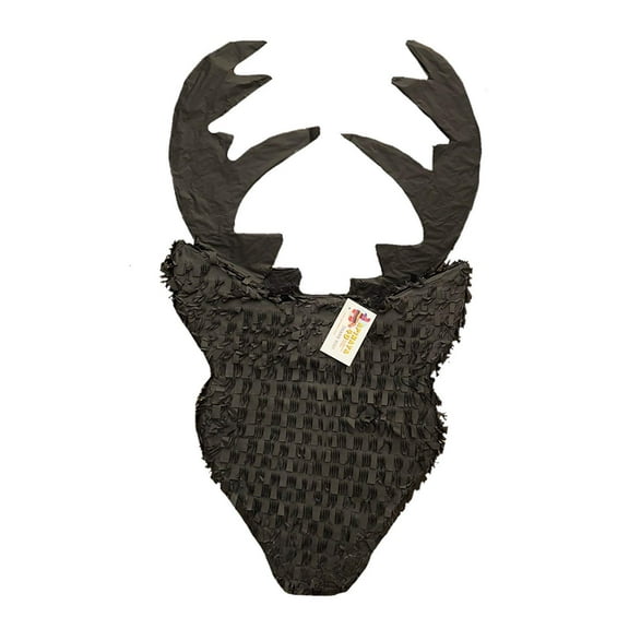 APINATA4U Black Reindeer Silhouette Pinata for Lumberjack Theme Party Hunting Party