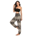 thumbnail image 5 of Previn Women's Hippie Pants Boho Yoga Soft Lightweight Harem Pant Sweat Pants High Waisted Thin Cool Comfy Gym Beach Bohemian Pants H01301 Small-Large, 5 of 5