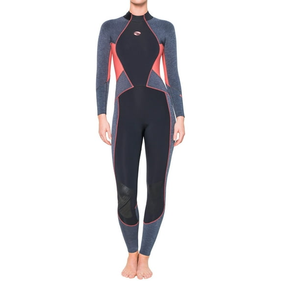 bare evoke 3mm full wetsuit (coral, 10)