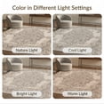 thumbnail image 7 of ODIKA Neutral Vintage Distressed Boho Scroll Oatmeal Pink Tone Beige Flowing Dynamic for Dining Room, Under Table, Office, Non-Slip Chair-Friendly Floor, 7 of 7