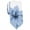 Blue - white, variant on bar III Mens Dylan Floral Self-tied Necktie, Blue, One Size