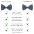 thumbnail image 3 of Babies Classic Pre-Tied Bow Tie Formal Solid Tuxedo, by Bow Tie House (Small, Slate Gray), 3 of 5
