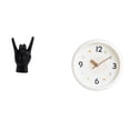 thumbnail image 1 of Estatua del gesto de la roca,Estatuas y figuras de dedos con gestos de música rock,Reloj de pared,Reloj de pared decorativo,moderno y elegante.,Reloj de pared redondo silencioso y sin, 1 of 8