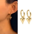 thumbnail image 2 of LICEWO Chic Love Heart Earrings for Women Personalized Huggie Hoop Earrings Accessory, 2 of 16