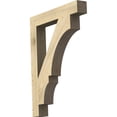 thumbnail image 3 of Ekena Millwork 4"W x 28"D x 36"H Balboa Block Rough Sawn Bracket, Douglas Fir, 3 of 25