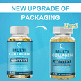thumbnail image 5 of GPGP Multi Collagen Pills 5000mg, Types I, II, III, V & X for Hair Skin and Nails Healthy, 60 Capsules, 5 of 10