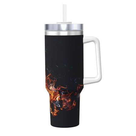 

Ocsxa Tennis Ball In Fire1 Print 40oz Stainless Steel Vacuum Insulated Tumbler Car Cup Coffee Mug with Spillproof Lid Keep Your Drink Hot or Cold on the Go