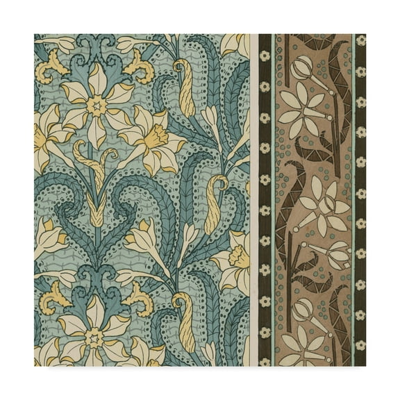 Trademark Fine Art 'Nouveau Textile Motif III' Canvas Art by Vision Studio
